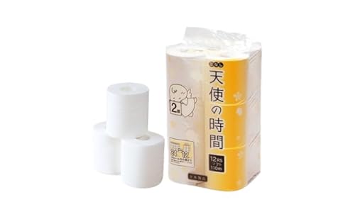 定期便 2ヶ月毎 全3回 芯なし トイレットペーパー 110m シングル 12ロール×6袋 計72ロール 天使の時間 紙 ペーパー 日用品 消耗品 リサイクル 再生紙 無香料 厚手 ソフト トイレ用品 備蓄 ストック 非常用 生活応援 川一製紙 送料無料 岐阜県