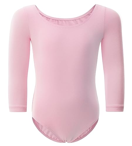 Image of WEGETIT Long Sleeve Leotards for Girls Gymnastics Leotard Toddler Dance Ballet