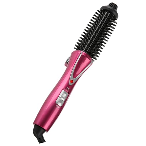 Electric Professional Anti-Scald Curling Brush with Instant Heat Up for All Hair Types (US Plug, 110-240V)