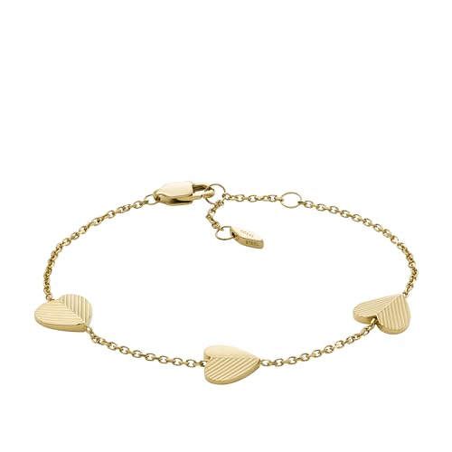 Image of Fossil Women's Heritage D Link Stainless Steel Chain Bracelet