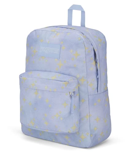 Image of JanSport SuperBreak Plus Backpack with Padded 15-inch Laptop Sleeve and Integrated Bottle Pocket - Spacious and Durable Daypack for Work and Travel - Street Sparkle