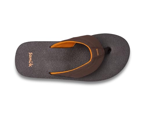 Image of Sanuk Mens Beer Cozy | Flip Flops for Men | Mens Sandals | Beach Sandals | Supportive & Lightweight | Memory Foam Footbed