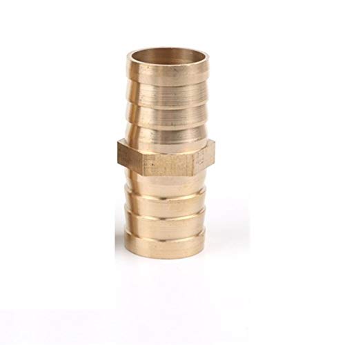 caihv-Pipe-Schnittstelle 2 Stück, 6~25mm Equal Messing Gerader Stecker, Aquarium Luftpumpe verlängern Adapter Armaturen, Gasschlauch Air Line Reparatur Gelenke, Anschlussadapter für Gartenwasserrohr