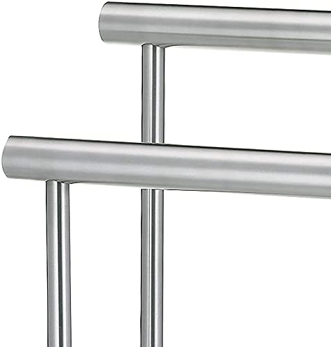 Kela Free Standing Towel Rack Stand - Two Tier Organizer For Bath And Hand Towels - Sturdy By Weight - Elegant By Design - Chrome #TOP1