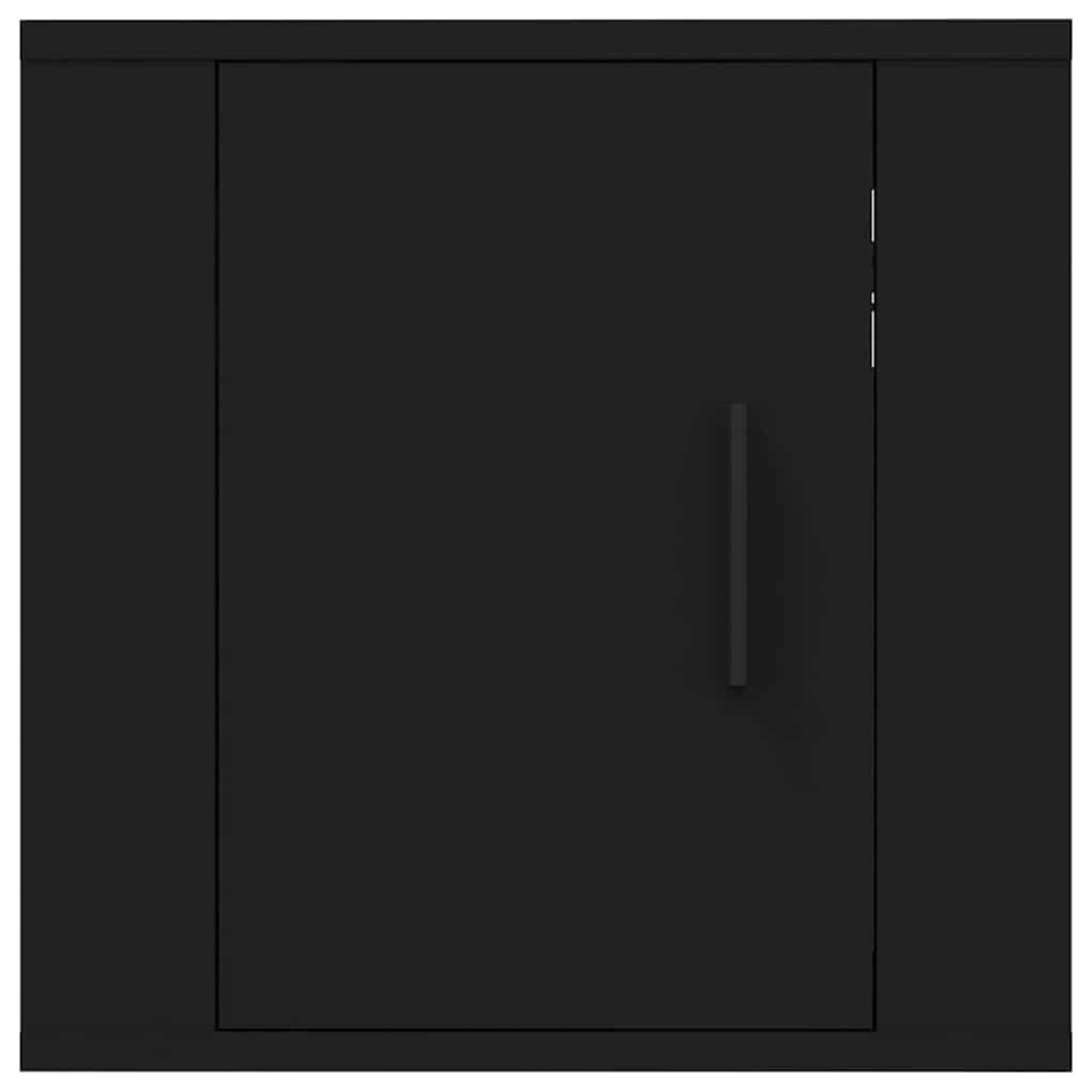 Szafka pod telewizor naścienny, czarny, 40 x 34,5 x 40 cm