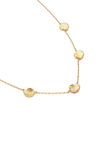 Miniatura 3 de SINGULARU Collar Mujer Conchas Enamel Baño Oro