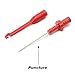 Wire Piercing Probe Clip, Automotive Diagnostic Test Lead Accessories Repair Tools Puncture Wire Back Probe Pins Testing Kit, Black and Red, 2 Pack