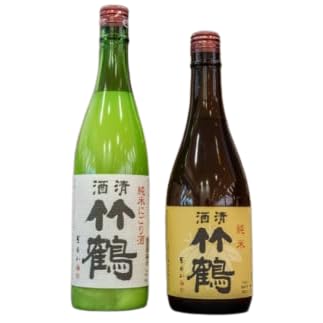 日本酒 竹鶴酒造 純米酒・純米にごり酒のみくらべ 720ml×2本