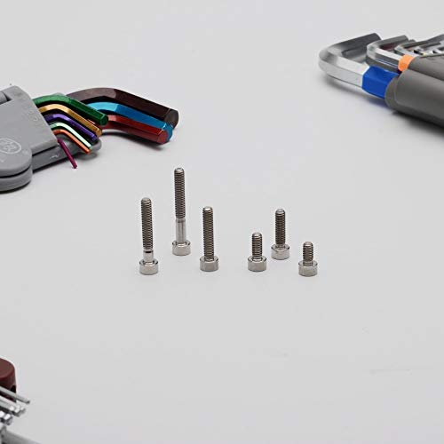 Tornillos de titanio M4 con cabeza hexagonal KEDSM GR5 de 15 mm 2
