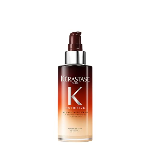 Kérastase Nutritive Sérum Capilar Noturno 8H Magic Night Para Cabelos Secos com Nutrição Profunda, Proteção Contra a Fricção do Travesseiro e Cabelos Mais Fortes 90ml