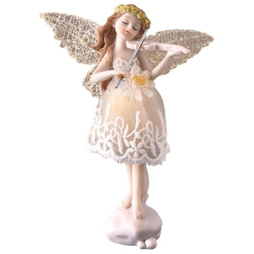 TUXCAXI Hermosas muñecas de Hadas Hechas de Resina, bellamente elaboradas, para Decorar dormitorios o Jardines. Muñecas de jardín Europeas Hechas a Mano. Hermosas de Resina.