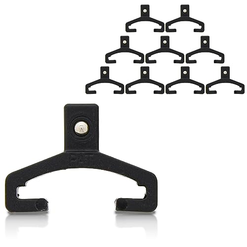 ABN 1/4in Drive Spring-Loaded Ball Bearing Socket Clip 10-Pack – Aluminum Organizer Holder Rail Replacement Clips