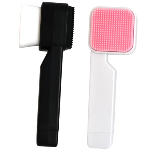 FOYTOKI 2pcs Gentle Face Scrub Exfoliating Brush Double Sided Facial for Deep Cleansing