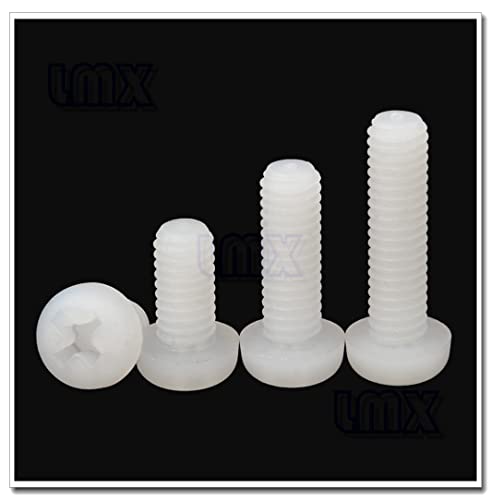 100 viti a testa cilindrica Phillips in nylon