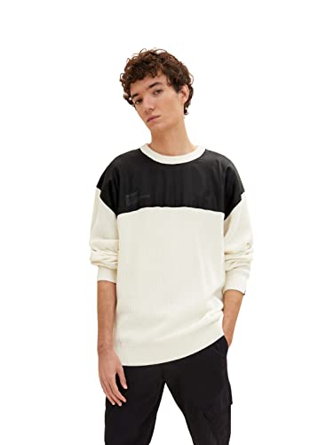 Pull en nylon homme Tom Tailor Denim - Pull d'automne léger et chaud pour homme