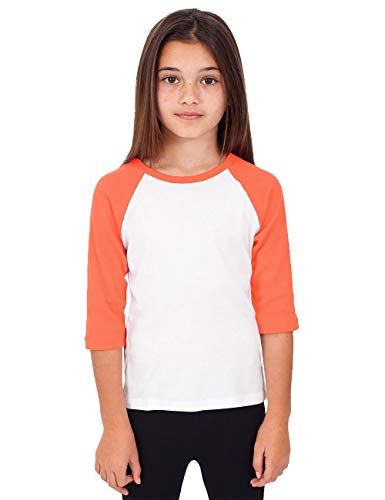 Image of Hat and Beyond Kids Raglan Jersey Child Toddler Youth Uniforms 3 /4 Sleeves T Shirts