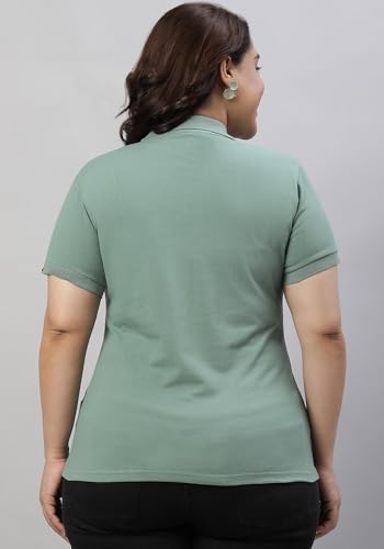 Image of Wear Your Opinion Womens Plus Size Polo Collar Neck T-Shirt Top