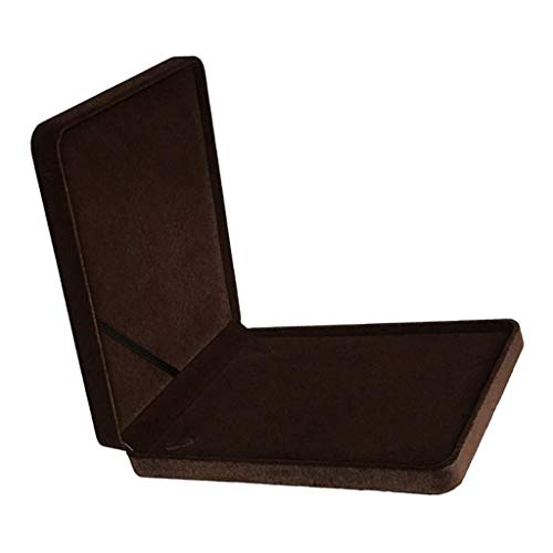 oshhni Caixa de Presente com Colar de Veludo E Vitrine para Armazenamento de Joias de Viagem - Café,