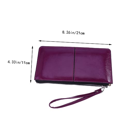 Slim Women Wallet Zipper Buckle Clutch Mobile Phone Holder Satchel Bag for Women2