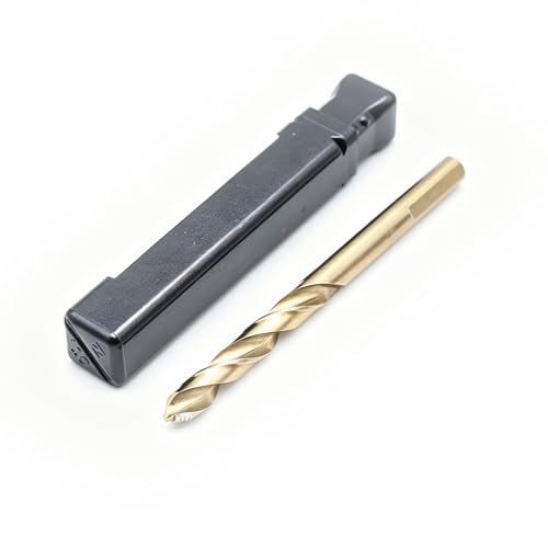 Image of TEMO 1 pc 1 /4 Inch M35 Stepped Point Jobber Drill Bit, Easy Boost Twist Drill Bit Set for Acrylic Metal, Steel, Wood, Plastic