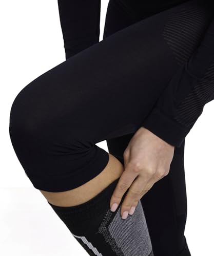 Image of Falke Women's Warm 3 /4 Tights 3 /4 Sport Tights Base Layer Bottom, Thermal Underwear, 1 Pair