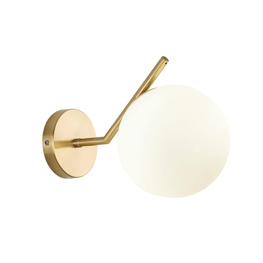 FYZDLAOR Brass Wall Sconces Lighting Gold Sconces Wall Lighting Indoor for Hotel,Bedside,Restaurant,Living Room Bedroom and Hallway Wall Sconce(E27)