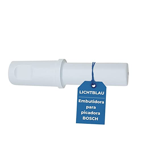 Lichtblau Empujador para picadora de Carne Bosch I Empujador Adecuado para Bosch MUM4, MUZ4FW1, MUZ4FW3, MUZ4FW4 y MUZ5FW1I Repuestos para procesadores de Alimentos Bosch