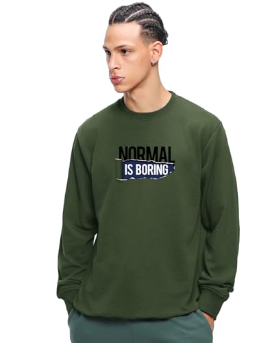 Image of Bewakoof Men's Cotton Round Neck Sweatshirt