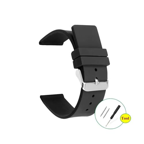 EDVENA VRrvXgbv 12mm 14mm 16mm 18mm 20mm 22mm 24mm Y fB[X puXbg \tgo[(Black,16mm,Steel buckle)