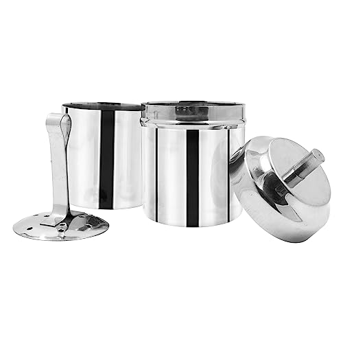 Image of Spillbox Traditional Stainless Steel Filter Coffee Maker, South Indian Drip Sytle Decoction Liquid Maker, Coffee Filter Vessel, Utensil- Steel Coffee Fliter (Medium)