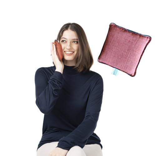 Image of Mini Herbal Heating Pad for Toothache & Pain Relief | No Gel Hot & Cold Therapy Pack | Handmade Khadi Cotton Compress with Natural Herbs for Rheumatic Pain, Cramps & Muscle Relief