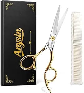 Professional Hair Cutting Scissors, Barber Shears with Razor Sharp Handcrafted Blades, Premium Stainless Steel for Salon Quality Home Use & Gift Box