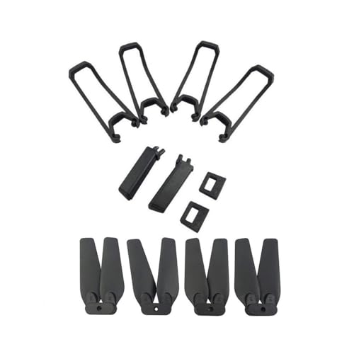 Black Accessory kit for E58 S168 JY019 Folding Quadcopter Spare Parts Remote Drone Propeller and Protective Cover and Landing Gear