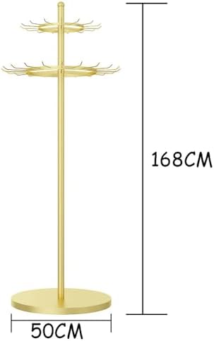 Floor-Standing Belt Rack Display - Metal Organizer for Men's Belts & Ties, Space-Saving Retail Shelves for Clothing Stores & Boutiques, Stylish Hanger Solution