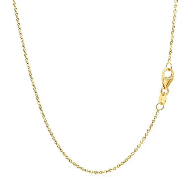 14k Gold Over 925 Sterling Silver Chain Necklace for Women Layering Necklaces 18" 1.6mm Cable Chain Necklace Sturdy & Shiny Women's Gold Chain Necklaces Upgraded Spring-Ring Clasp2
