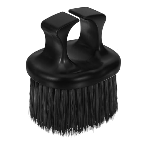 Angoily Cepillo Cuello de Peluquería Negro Plumero para Cortar y Limpiar Cabello Accesorio Profesional y Doméstico para Barbería y Cuidado Personal