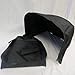 Black Sun Shade Canopy with Wires and Under Seat Storage Basket Plus Free Handle Bar Covers for Bugaboo Cameleon 1, 2, 3, & Frog Baby Child Strollers
