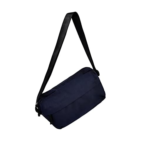 TABITORA Unisex Mini Belt Bag Crossbody Chest Bags with Adjustable Strap Small Waist Pouch for Workout Traveling Hiking…（Navy Cover