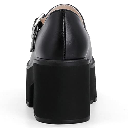 KOKOMOMO Womens Goth Chunky Mary Janes Platform Shoes Gothic Shoes3