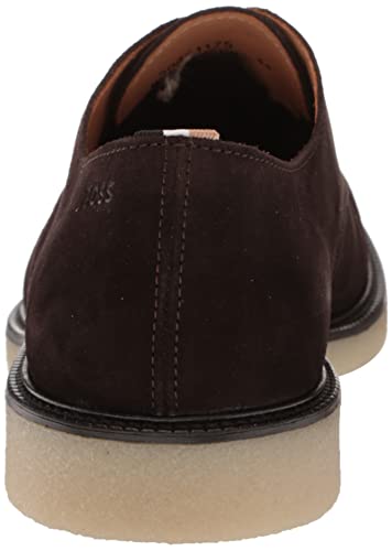 Image of BOSS Men's Suede Lace Up Desert Boot With Embossed Logo