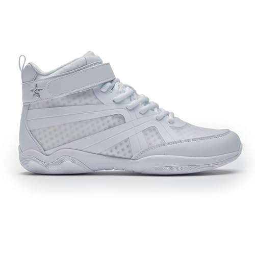 Rebel Athletic Renegade White Cheer Shoes, Size 6.5