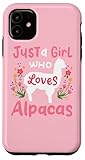 Alpaca Just a Girl Who Loves Alpacas Gift Case for iPhone 11