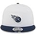 New Era Men's White/Navy Tennessee Titans 2025 NFL Training Camp Split Panel 9FIFTY Snapback Hat