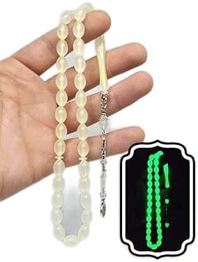 Trend Collection Kedi G z  Tesbih Karanl kta Parlayan Fosforlu Kedig z  Tespih,Ye il Tek Ebat