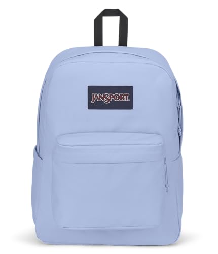 Image of JanSport SuperBreak Plus Backpack with Padded 15-inch Laptop Sleeve and Integrated Bottle Pocket - Spacious and Durable Daypack for Work and Travel - Hydrangea