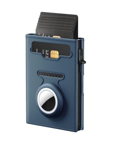 Mens Wallet with Airtag Holder, RFID Wallets for Men Pop up Card Holder