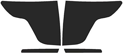 SlickMod Precut Vinyl Tint Cover for 2011-2015 Ford Explorer Taillights (Reverse Cutout, 20% Dark Smoke)