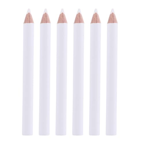 Crayons blancs absorbants pour ramasser des perles et strass de nail art en bois