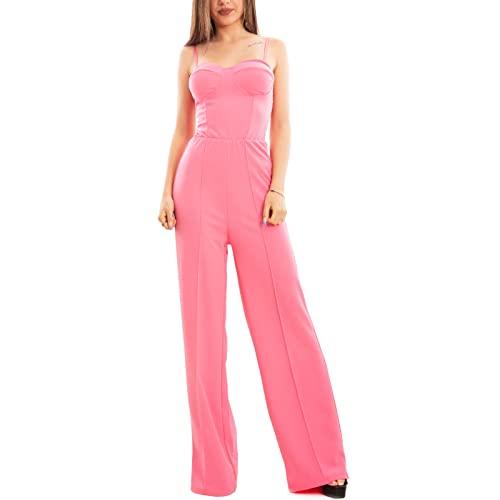 Chándal para mujer Toocool mono holgado rosa contra la incomodidad con pantalón palacio