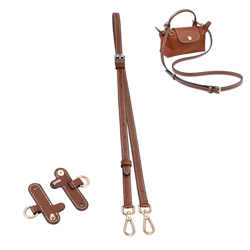 Leather Purse Straps for Longchamp Conversion Kit, Leather Handbag Crossbody Shoulder Strap Adjustable for Women